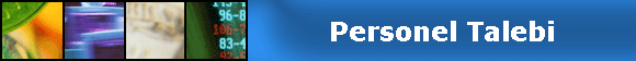                             Personel Talebi